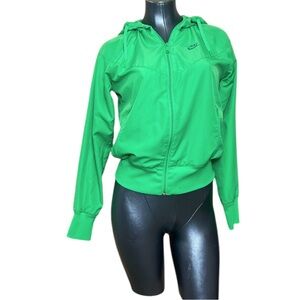 Read* Nike Women's Green Jacket Zip Pullover Windbreaker Style Size Small